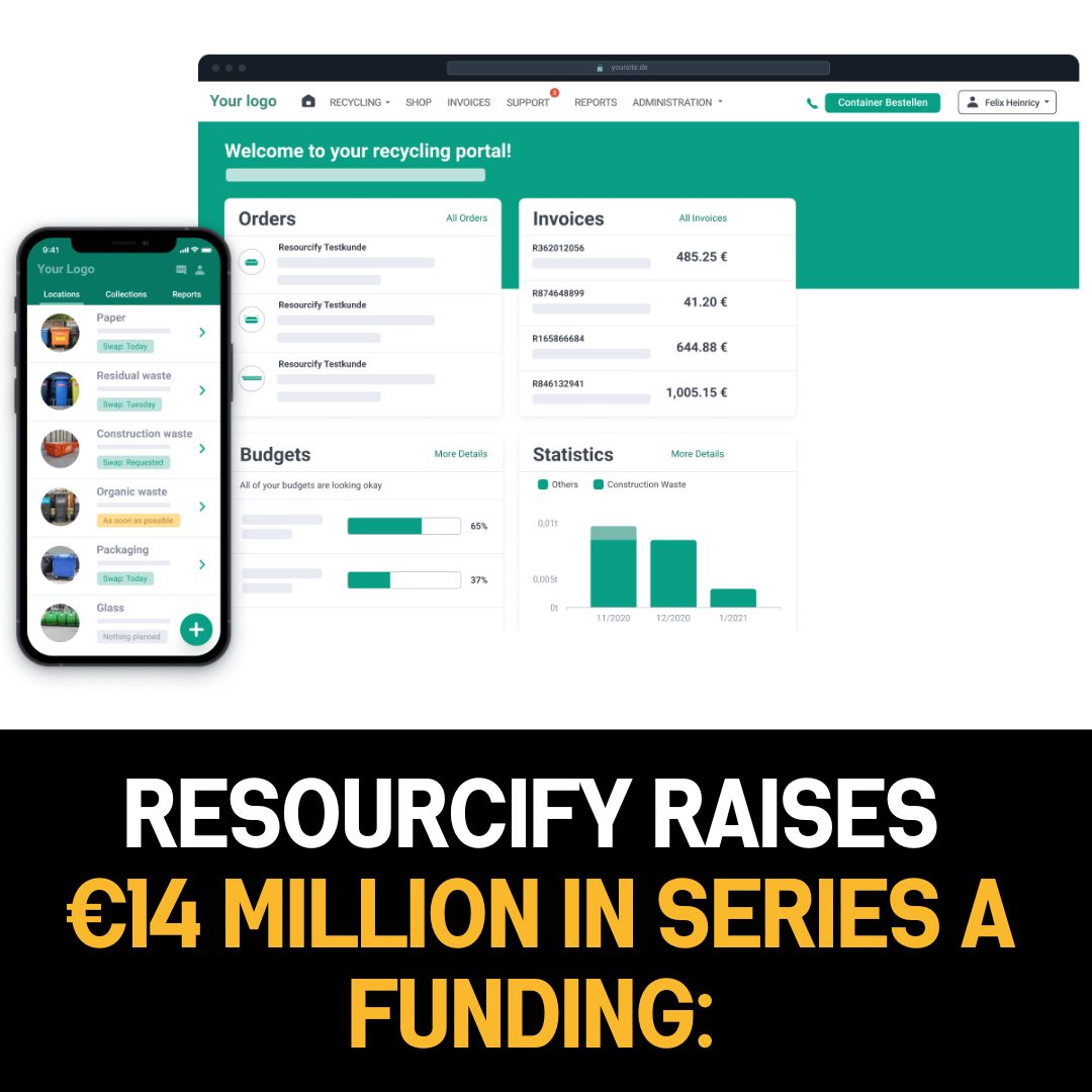 Resourcify Raises €14 Million in Series A Funding: A Game-Changer in Waste Management