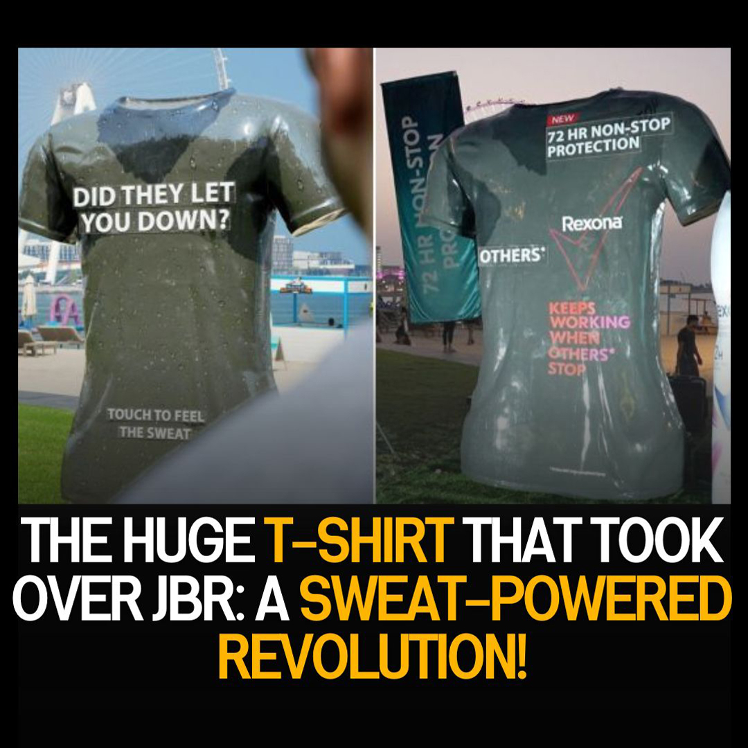 The Huge T-Shirt That Took Over JBR: A Sweat-Powered Revolution!