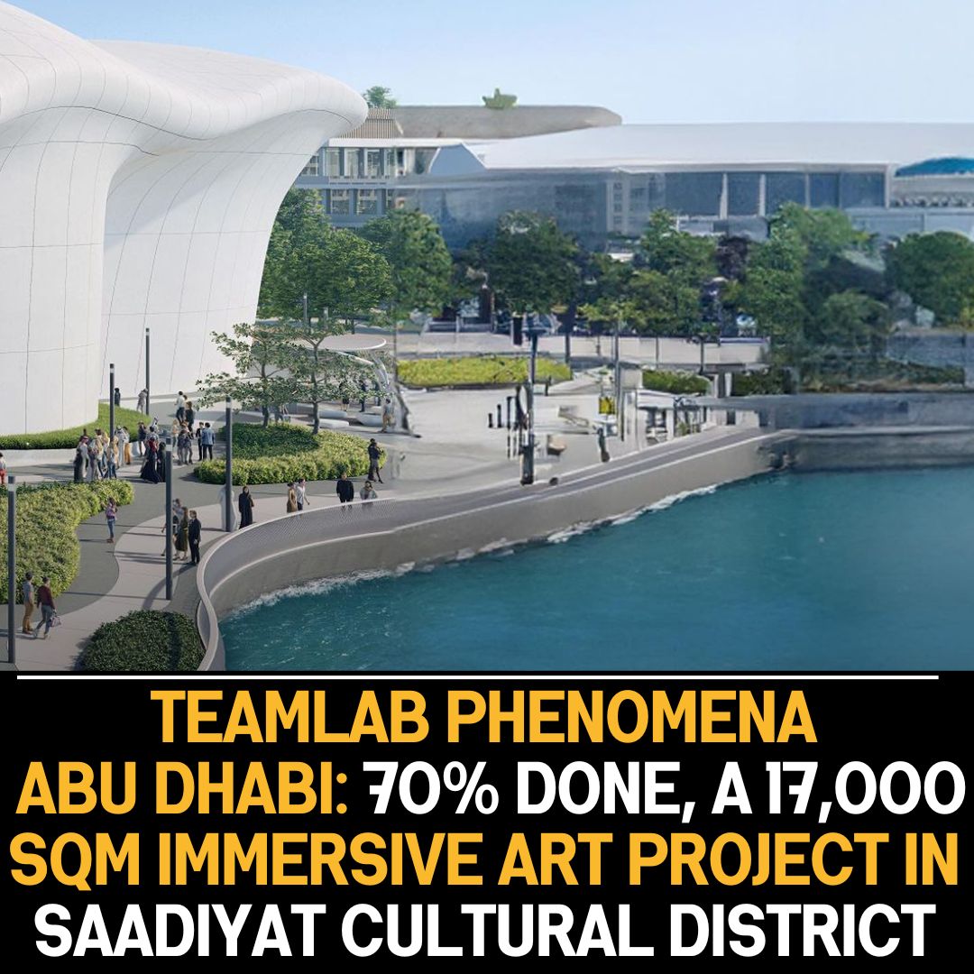 DCT Abu Dhabi, Miral and teamLab Announce the Completion of 70 Percent of teamLab Phenomena Abu Dhabi 