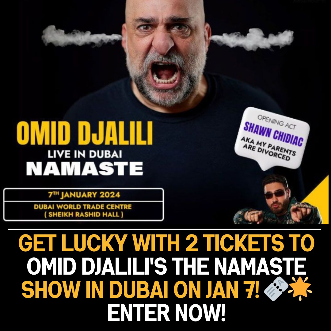 Omid Djalili – Namaste Live in Dubai at Rashid Hall, DWTC