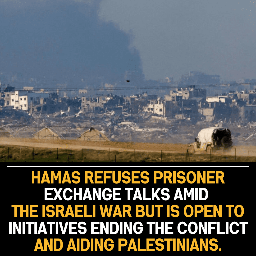 Hamas says it rejects talks over prisoners during war, open to moves to end war