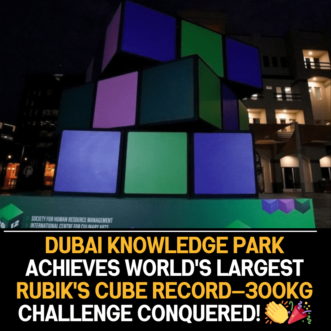 World’s Largest Rubik’s Cube at Dubai Knowledge Park