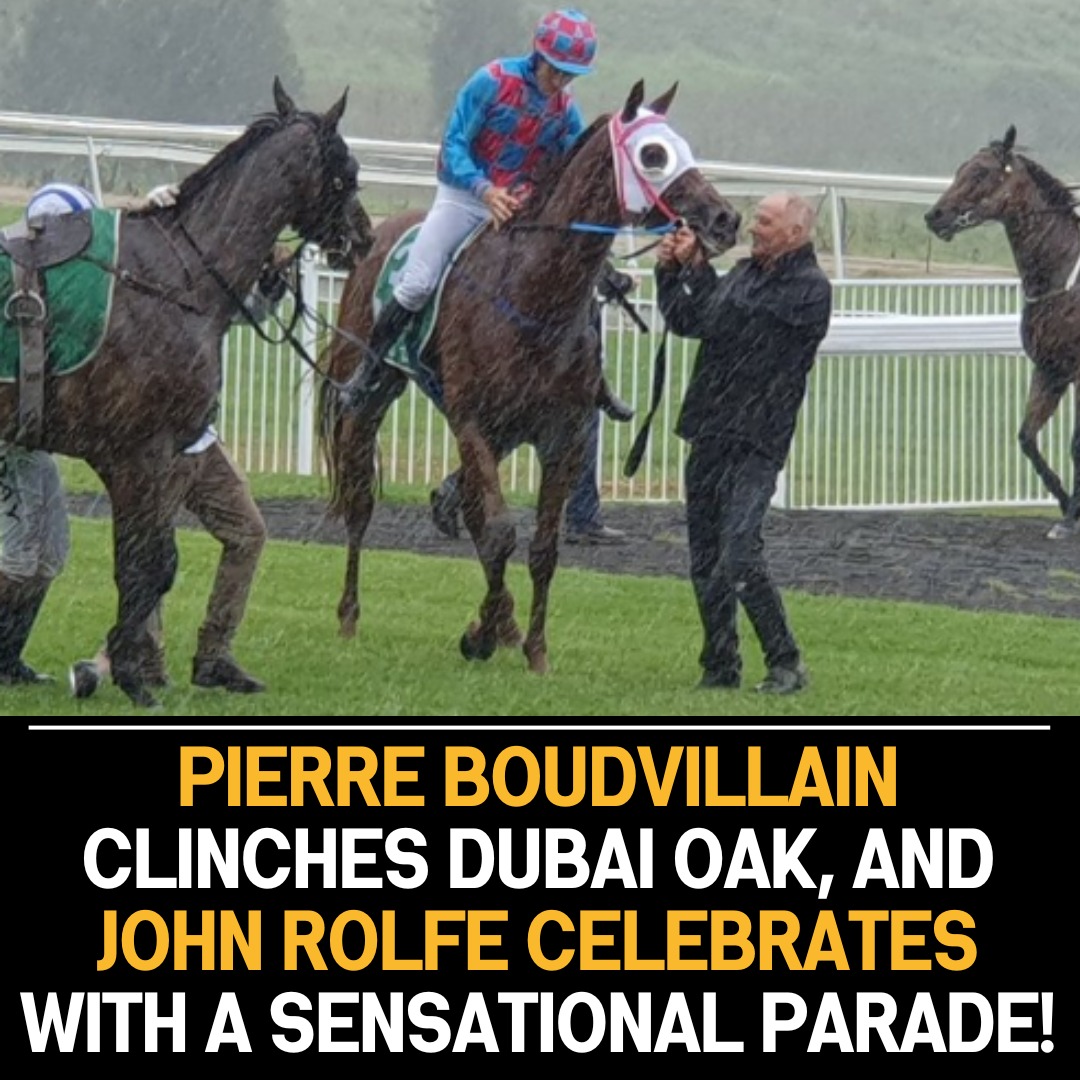 Pierre Boudvillain Triumphs in Dubai Oak, Sparking Joyous Celebration Led by John Rolfe