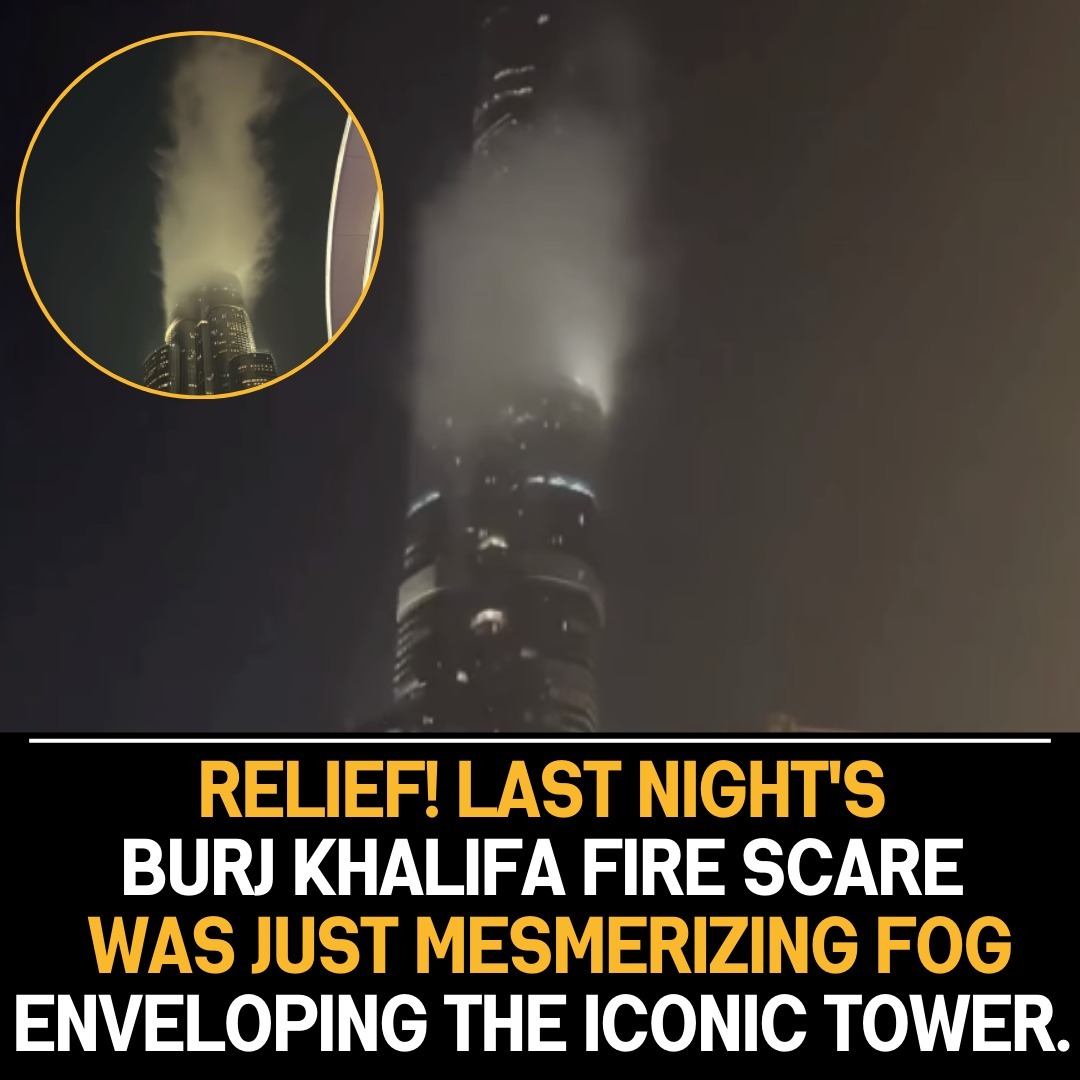 Burj Khalifa’s Mesmerizing Fog Display Elicits Wonder and Admiration, Allaying Concerns and Creating Enchantment.