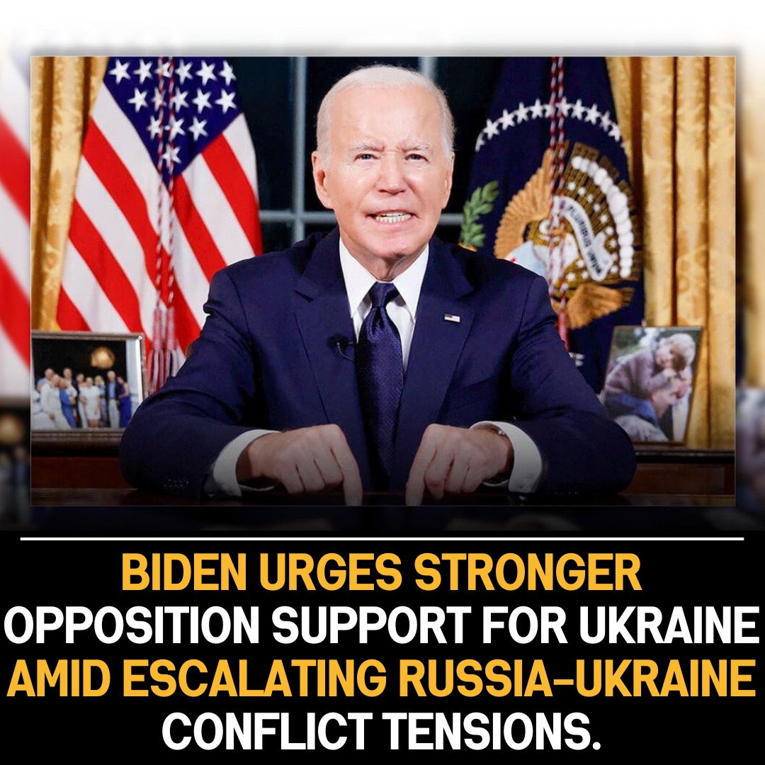 Biden Urges Opposition to Boost Support for Ukraine Amid Escalating Russia-Ukraine Tensions, Emphasizing Solidarity in Crisis.