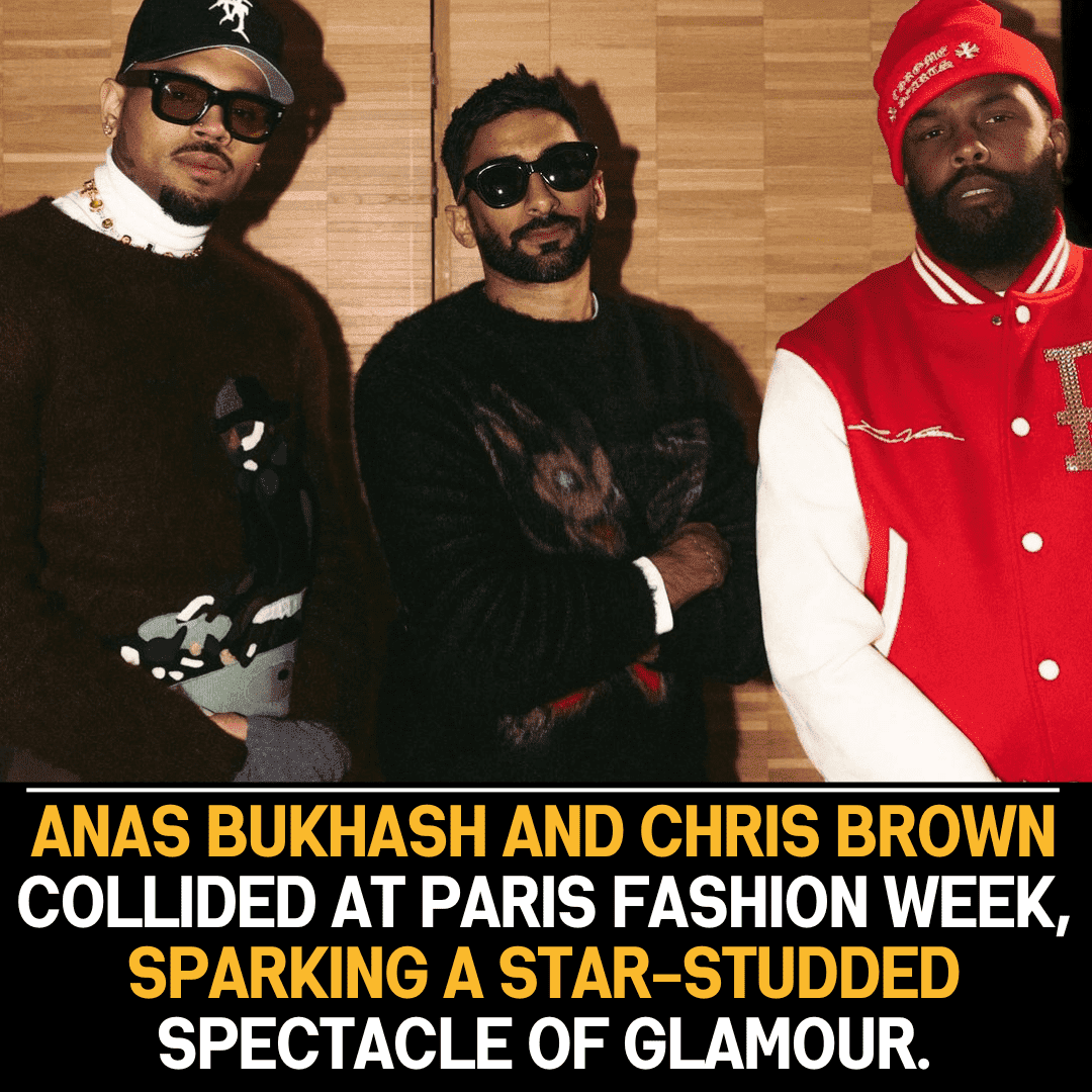 Anas Bukhash and Chris Brown’s Collision at Paris Fashion Week Glamorizes the Spectacle.