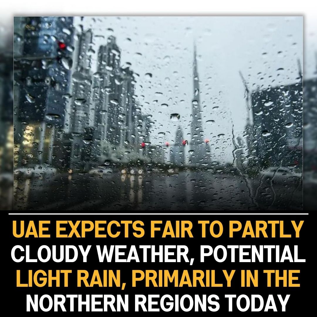 UAE weather: Cloudy with chance of rain