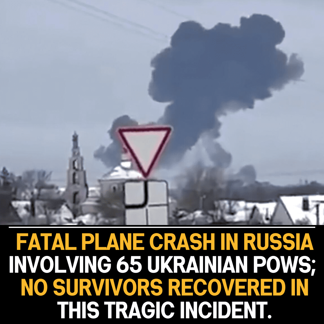 Tragic Russian Plane Crash: 65 Ukrainian Prisoners of War Perish, No Survivors Recovered in Devastating Impactful Incident.