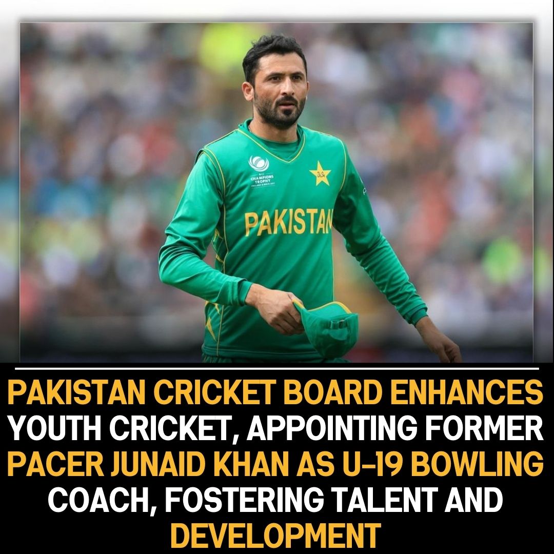 Junaid Khan appointed U-19 team bowling coach