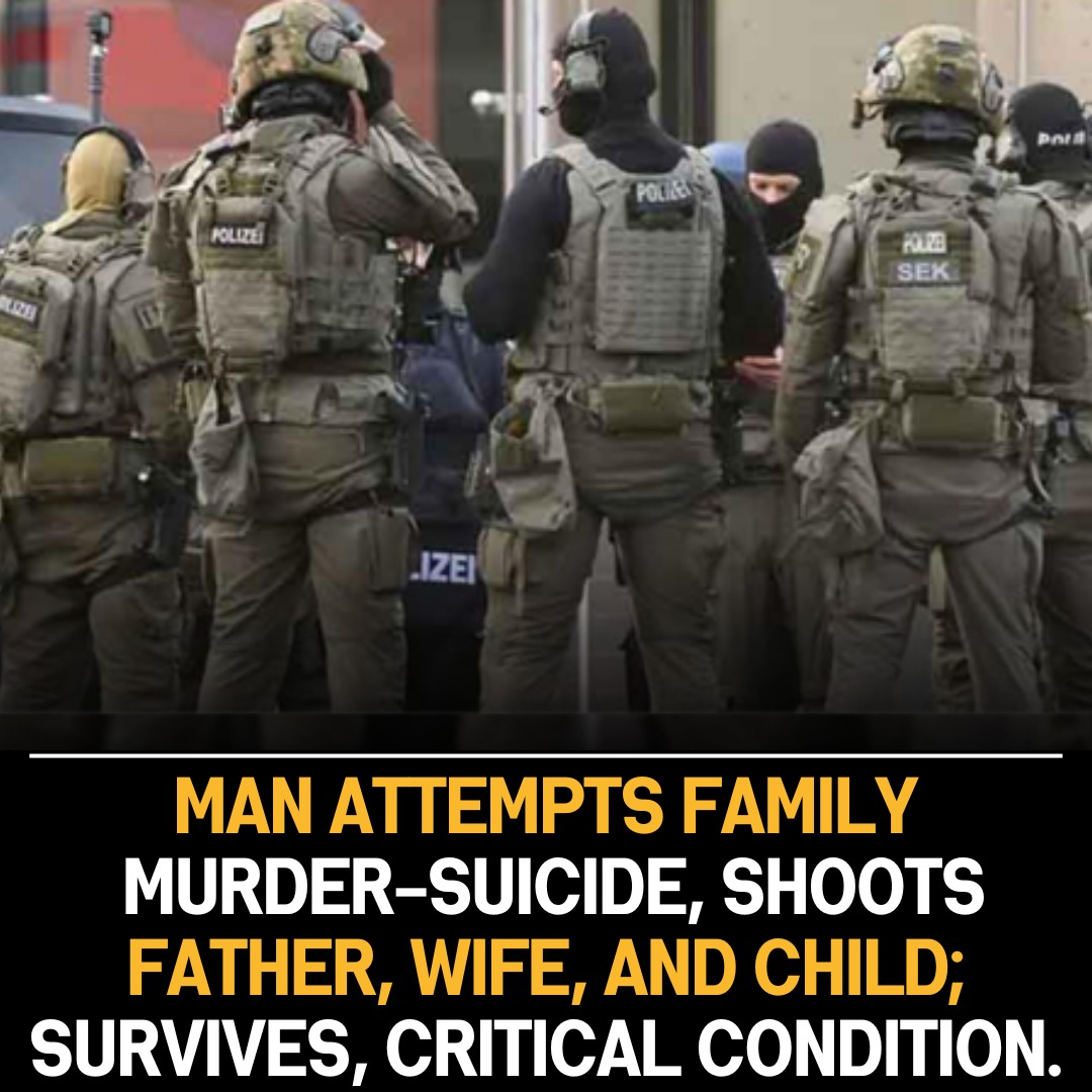 Attempted Family Murder-Suicide: Father, Wife, Child Shot; Perpetrator Survives Self-Inflicted Gunshot, Critical Condition, Doctors Report.