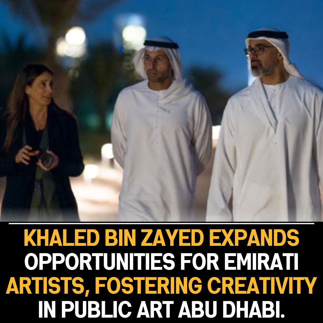 Khaled bin Zayed Boosts Opportunities for Emirati Artists, Fostering Creativity and Support in Public Art Abu Dhabi.