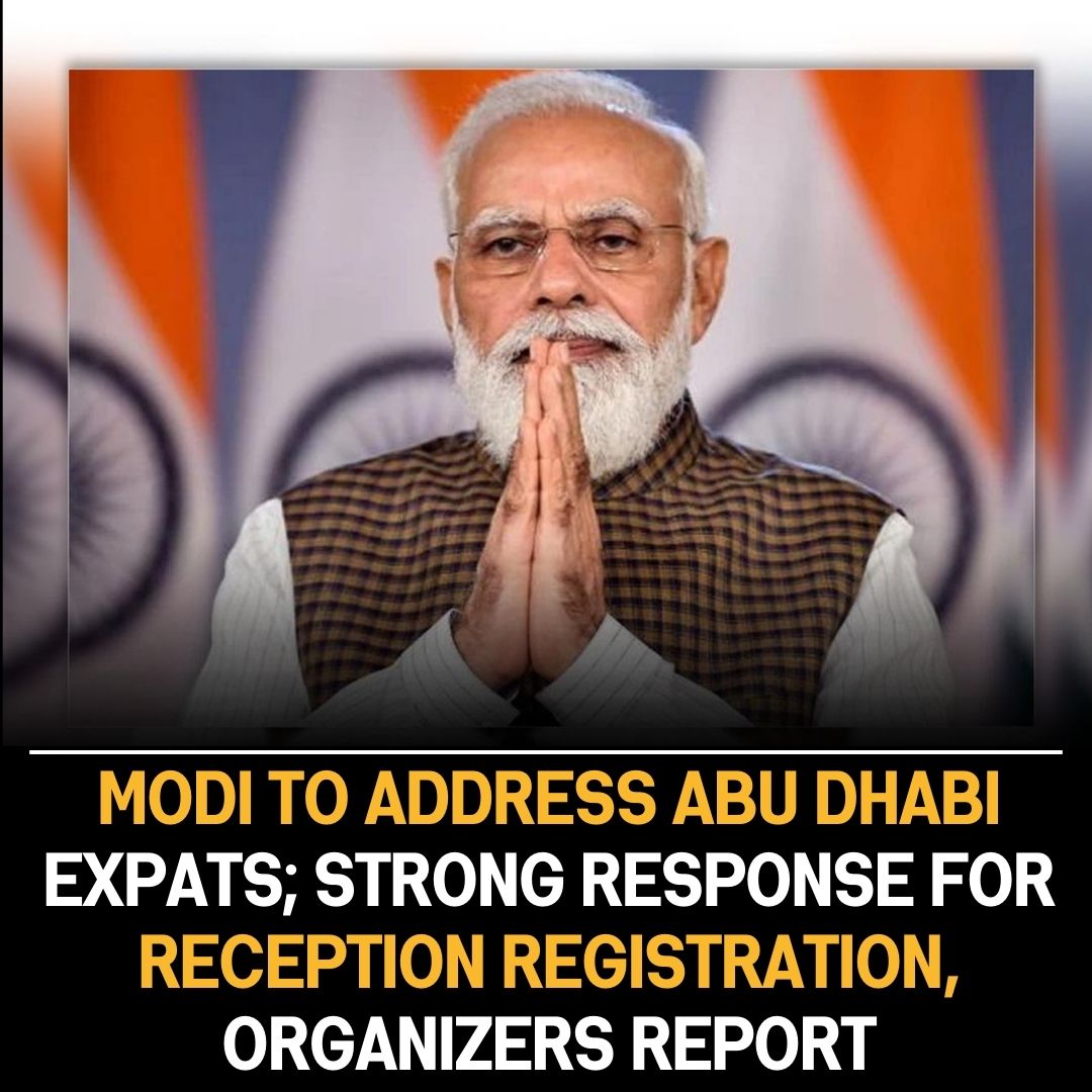 Indian PM to meet expats in Abu Dhabi: More than 20,000 register for ‘Ahlan Modi’