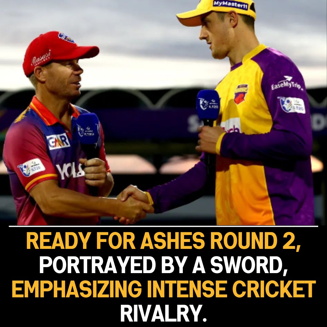 Ready for the Second Ashes Clash: A Symbolic Sword Unveils Intensity and Rivalry in Anticipated Competition.