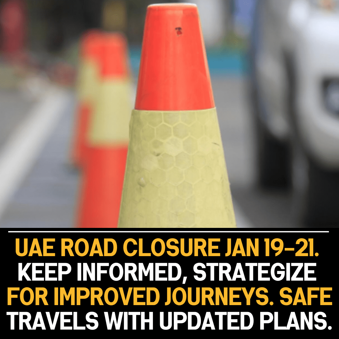 UAE traffic alert: Partial closure announced on major road from Jan 19-21