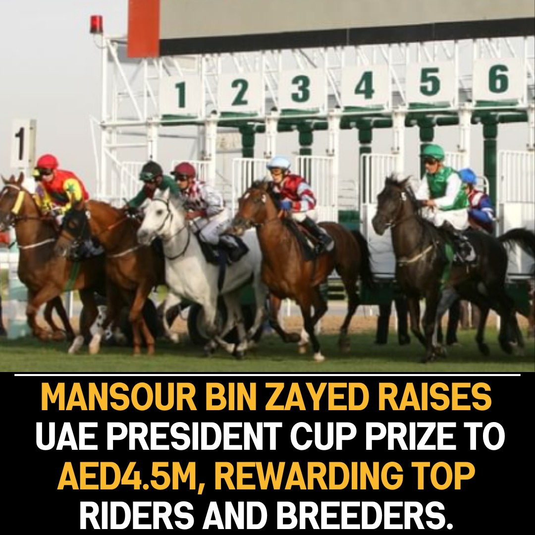 Mansour bin Zayed Elevates UAE President Cup Prize Fund to AED4.5m, Recognizing Excellence in Equestrianism.