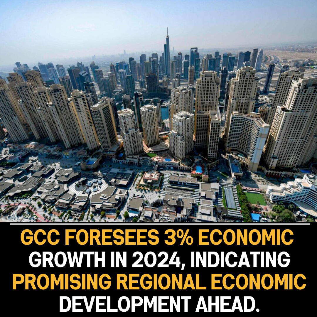 GCC anticipates 3% economic growth in 2024, signaling positive regional expansion and economic optimism across member states.