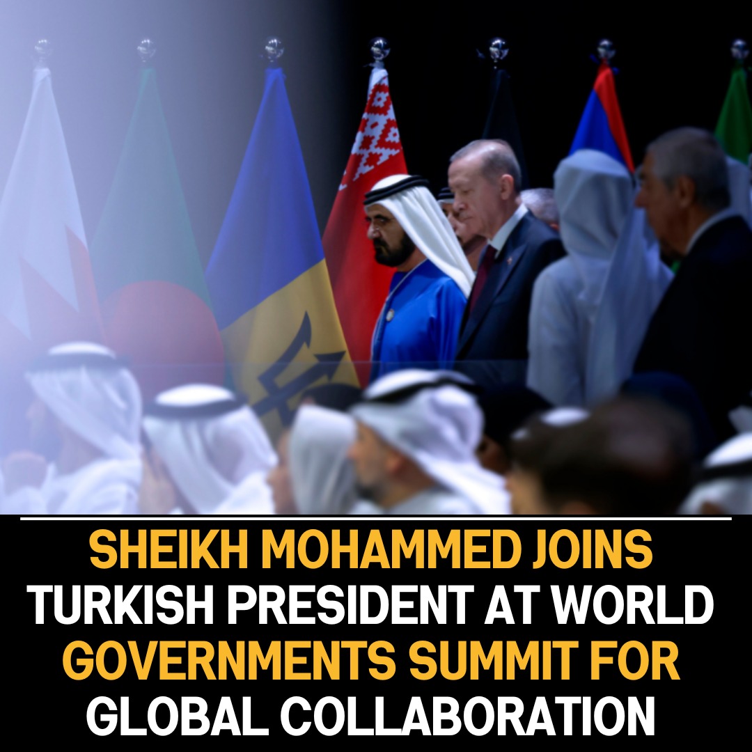 Sheikh Mohammed Attends Turkish President’s World Governments Summit Speech for Global Engagement and Collaborative Diplomacy.