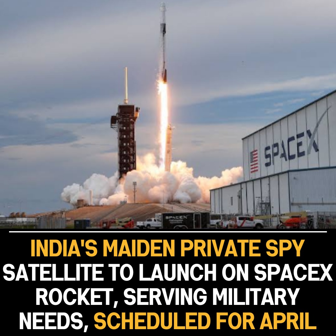 India’s First Homegrown Spy Satellite Set for April Launch Aboard SpaceX Rocket, Geared for Military Applications