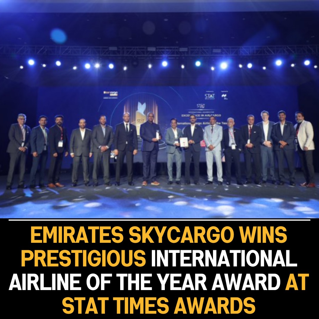 Emirates SkyCargo Earns International Airline of the Year Accolade at STAT Times Awards for Supply Chain Excellence