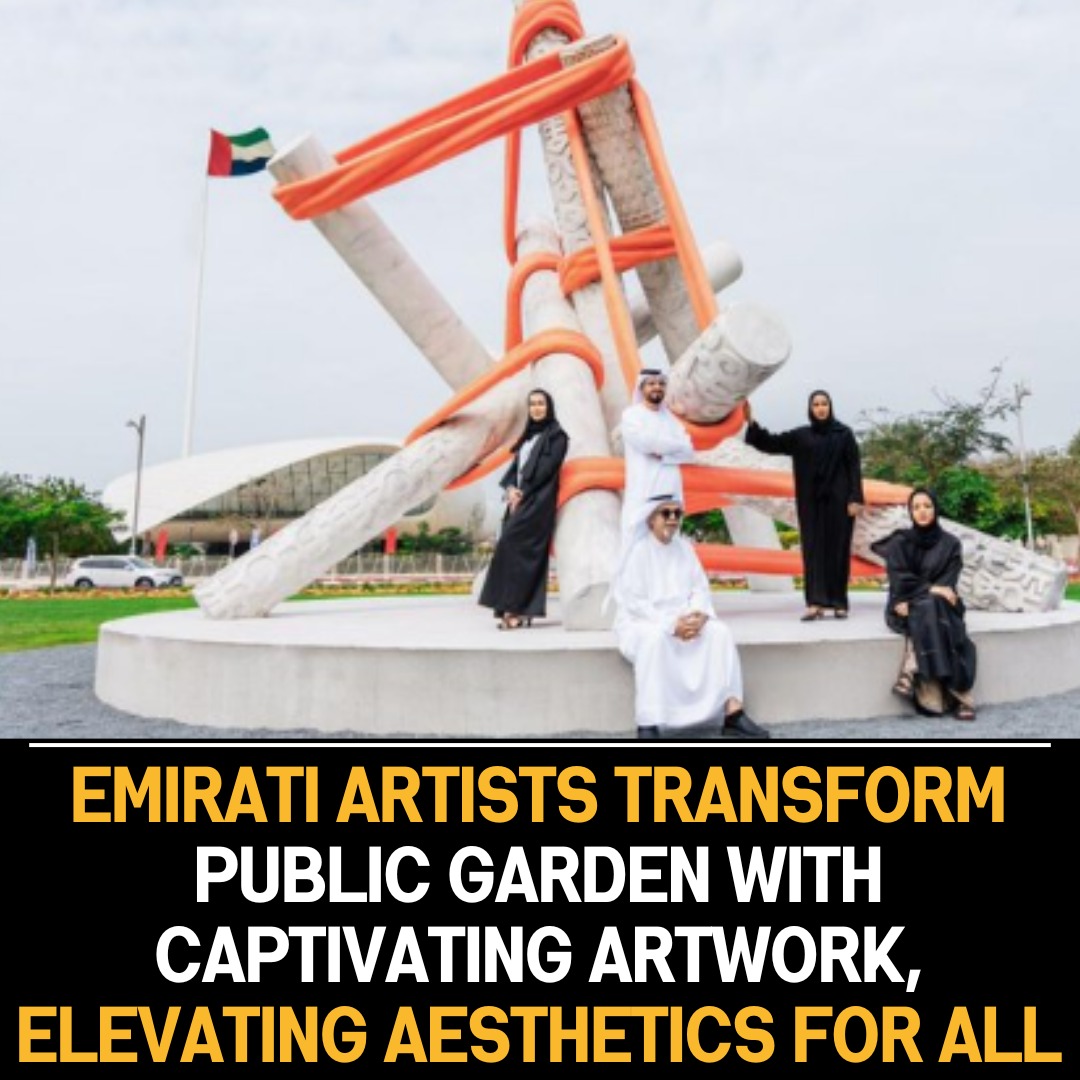 Emirati Artists Unite, Transform Public Garden with Captivating Artwork, Cultivating Community Appreciation and Enriching Urban Ambiance