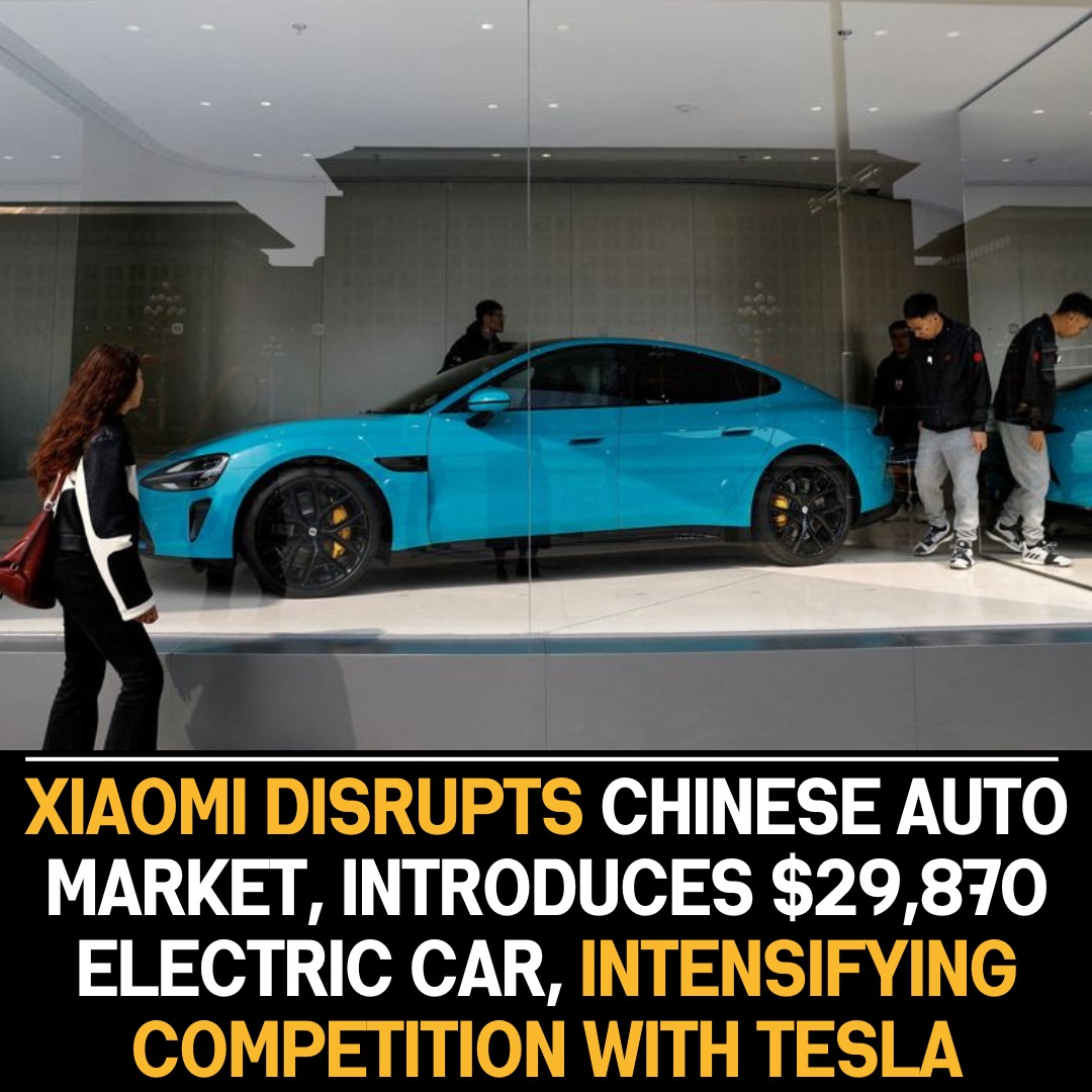 Xiaomi introduces $29,870 electric car, challenging Tesla in China’s EV market