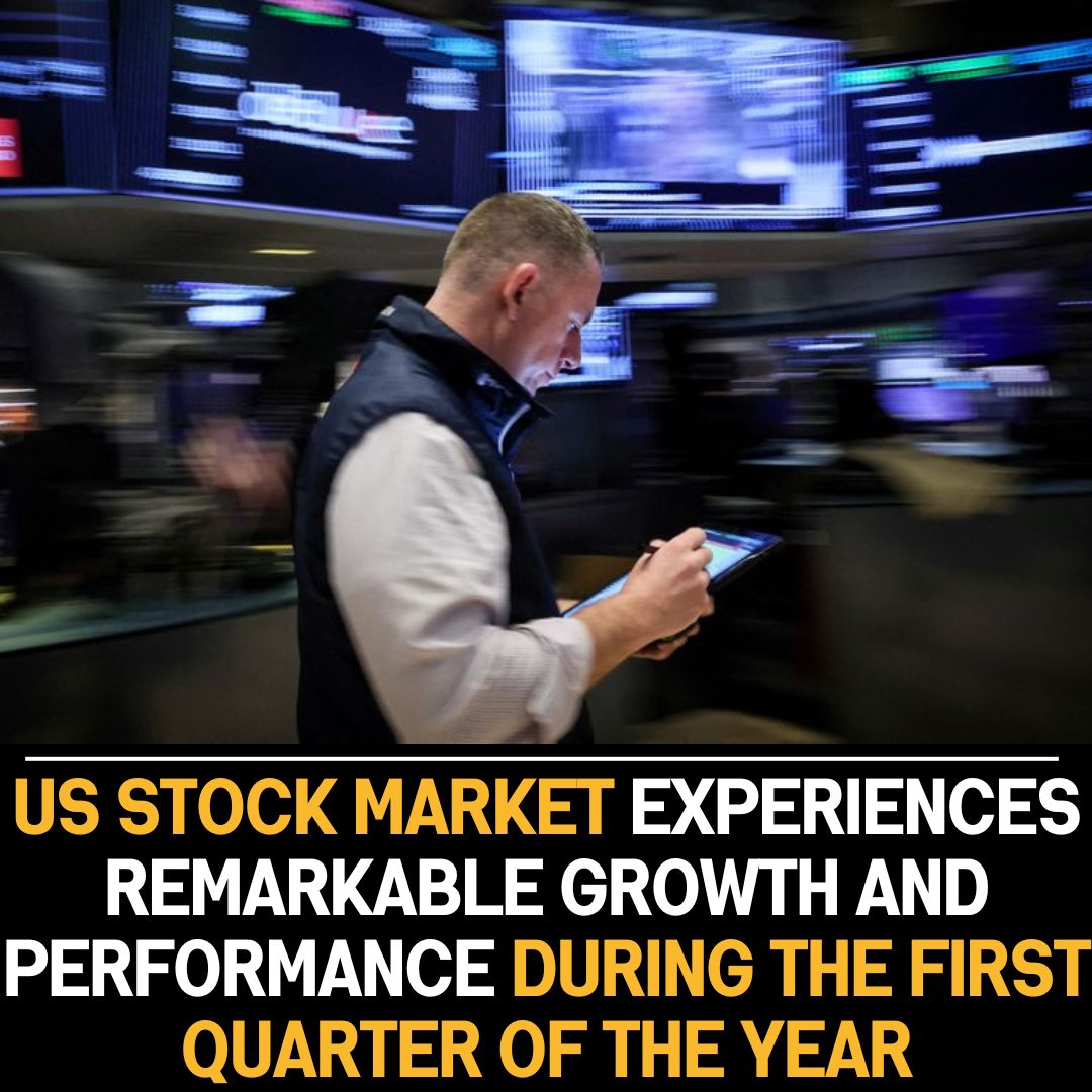 The US stock market saw significant growth and positive performance during the first quarter, experiencing a notable surge