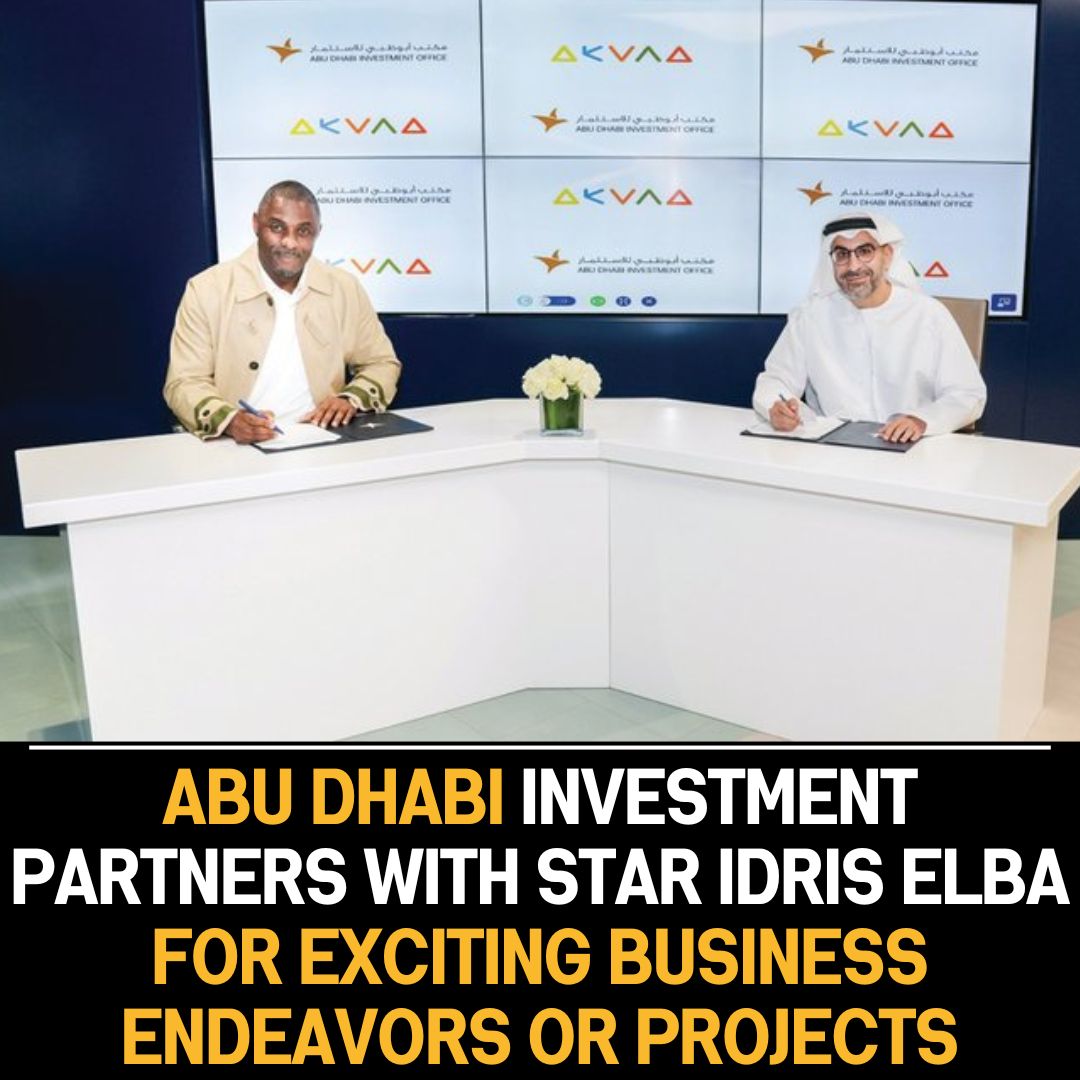 Abu Dhabi Investment Partners with International Star Idris Elba for Joint Ventures and Collaborative Ventures in Diverse Fields