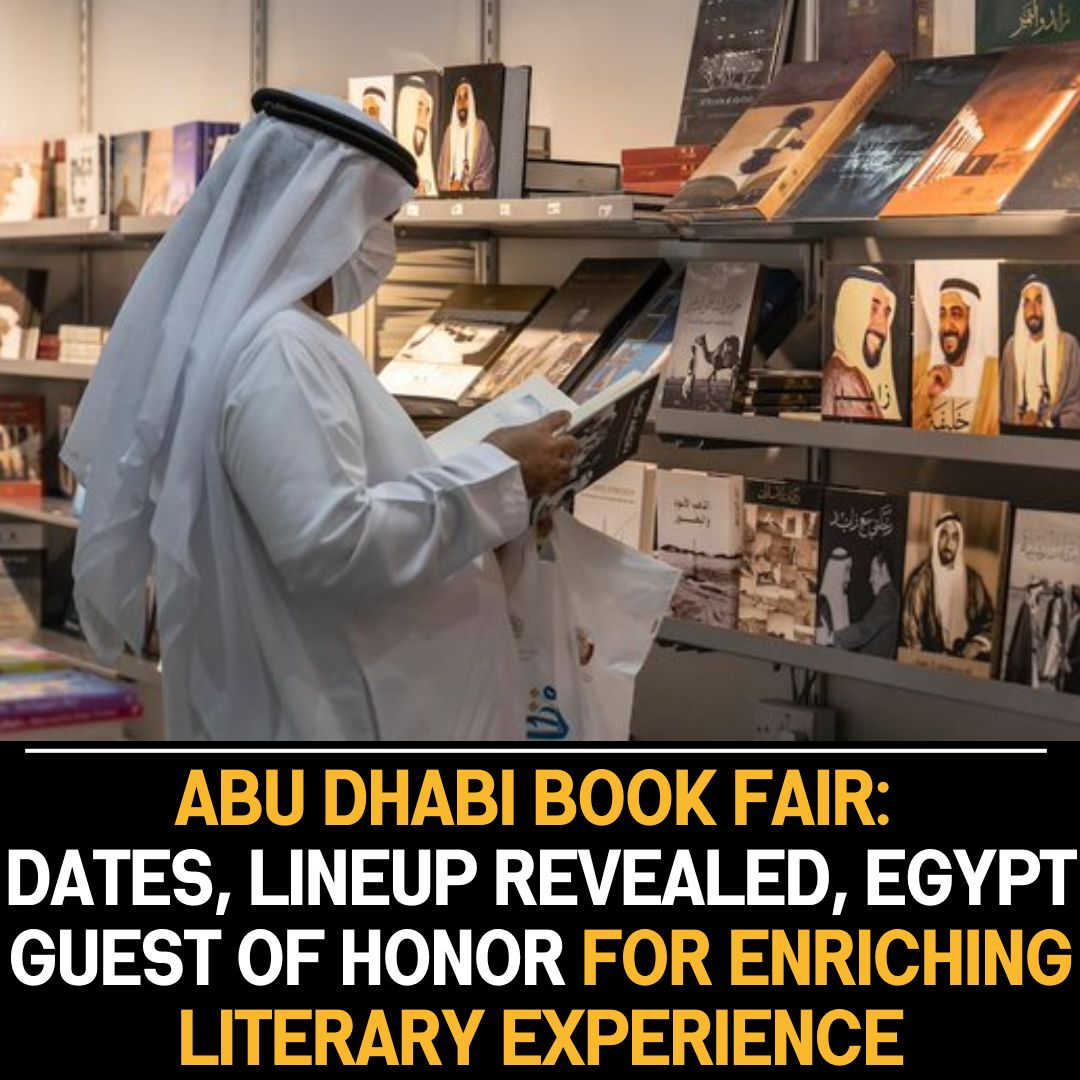 Abu Dhabi book fair announces schedule and guest of honor, Egypt, offering a culturally enriching literary experience