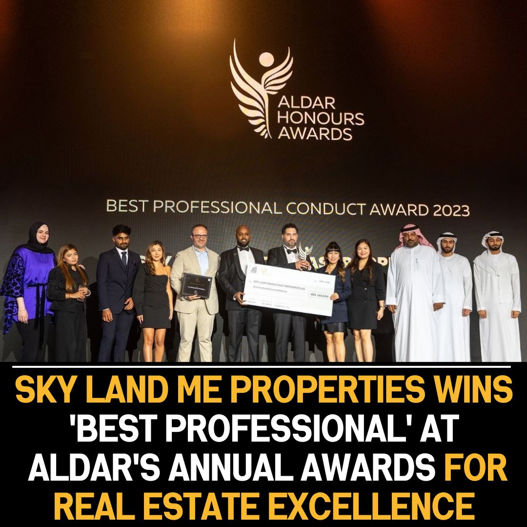 Sky Land ME Properties receives ‘Best Professional’ award at Aldar’s Annual Awards