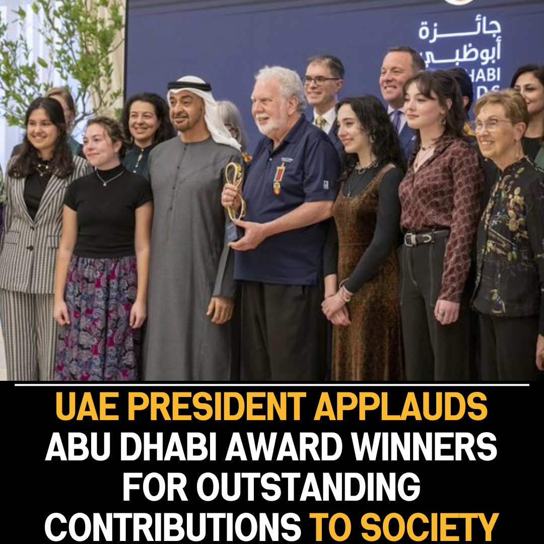 UAE President Commends Abu Dhabi Award Recipients for Societal Contributions and Excellence