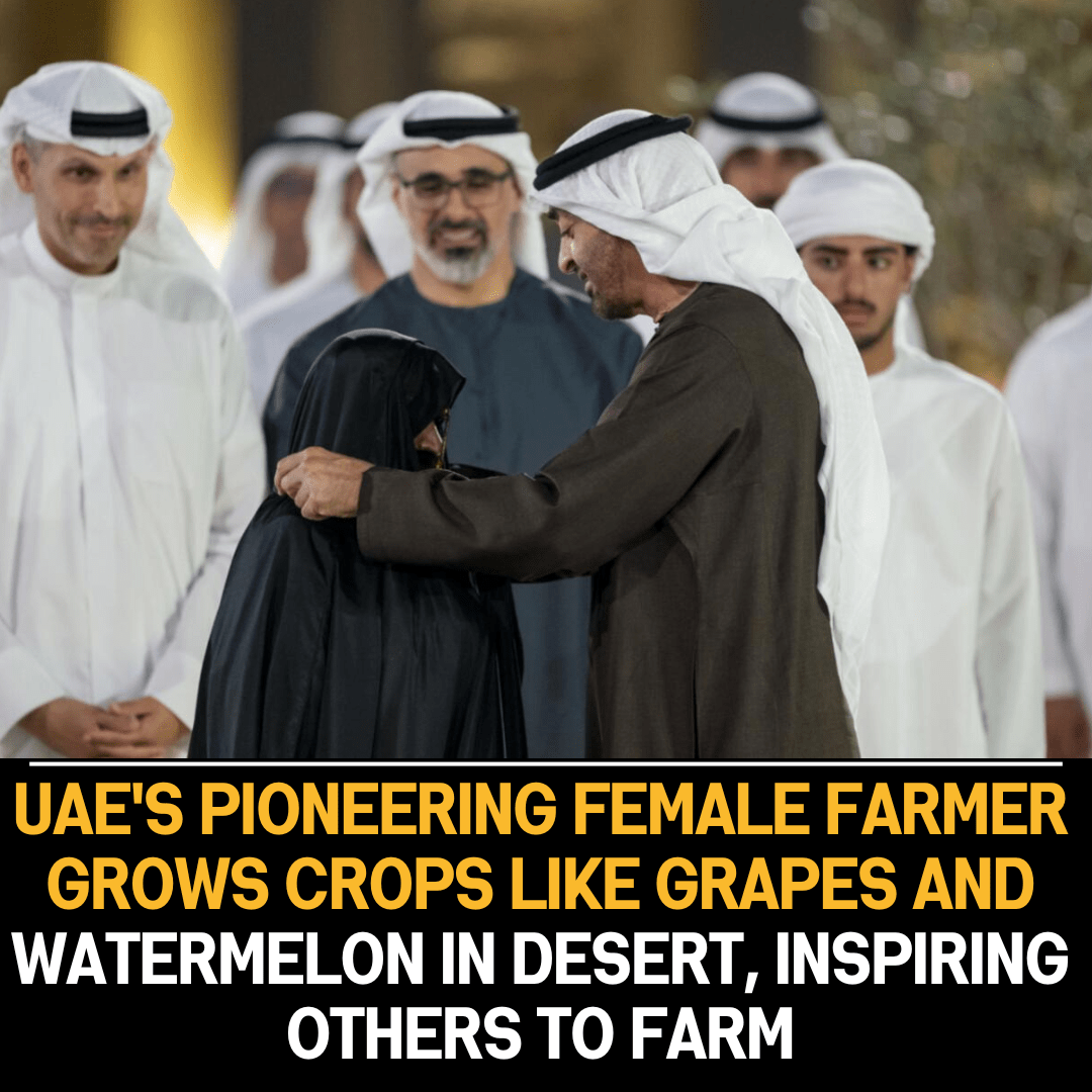 Pioneering Female Farmer in UAE Cultivates Desert Crops, Inspiring Agricultural Innovation