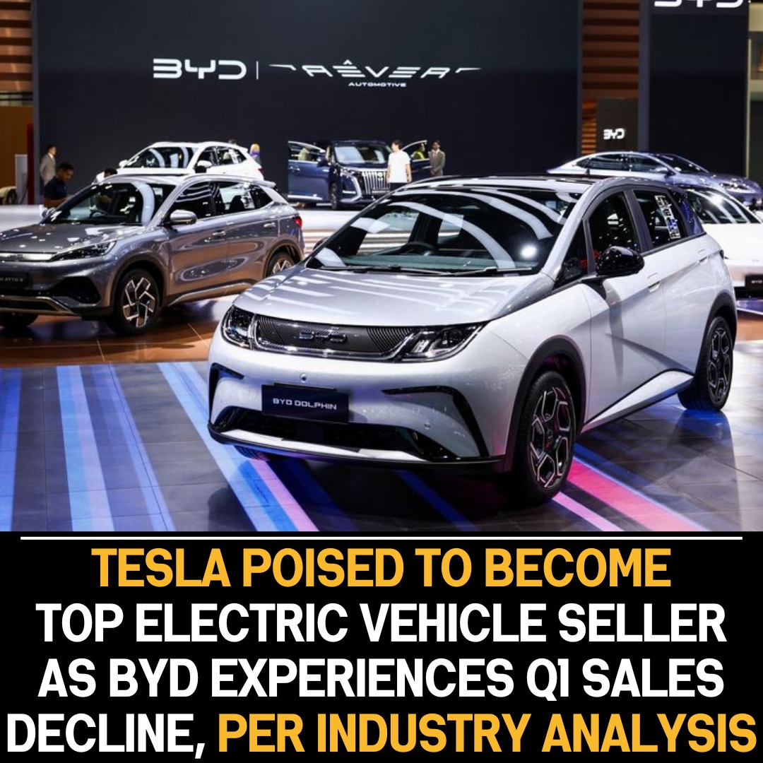 BYD’s Q1 sales drop may enable Tesla to reclaim electric vehicle lead