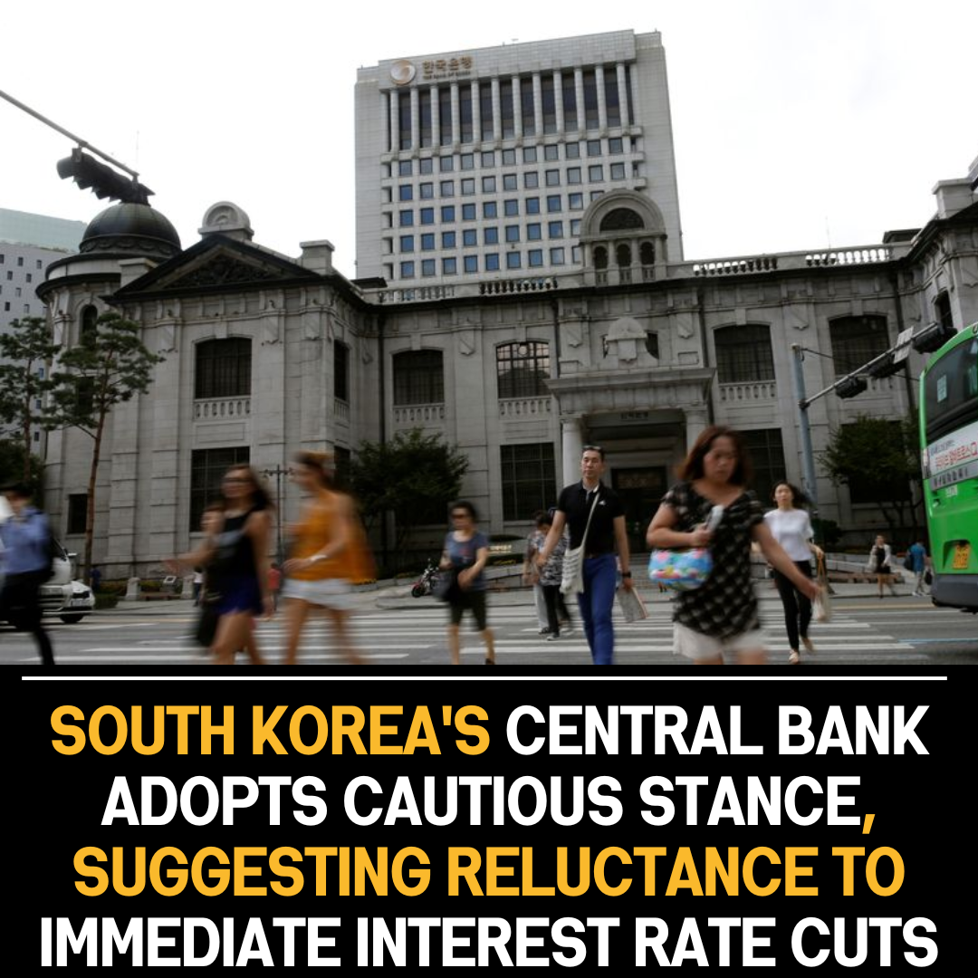 South Korea’s central bank adopts cautious stance, suggesting reluctance