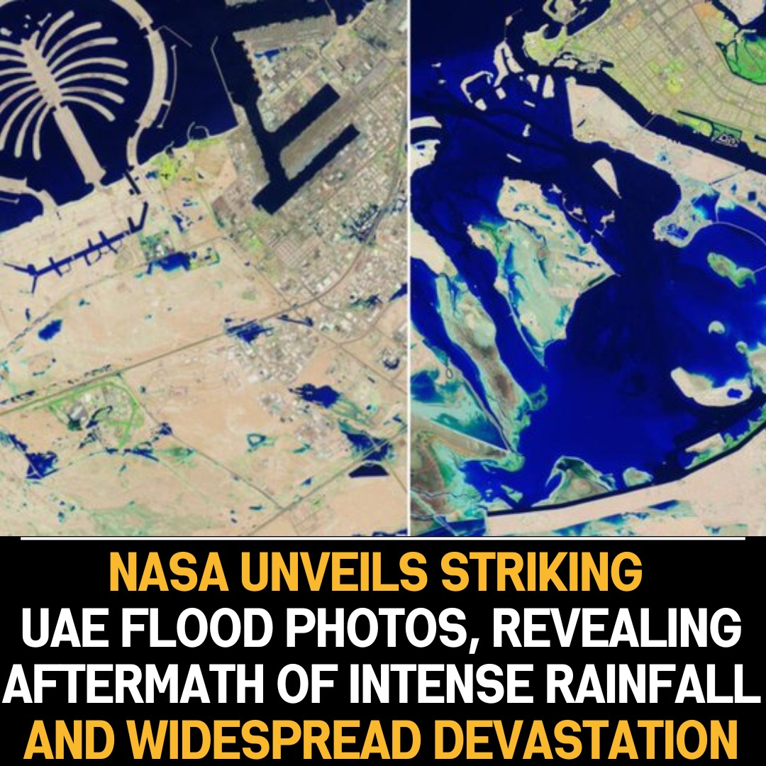 NASA Images Show Extensive Flooding in the UAE After Heavy Rains