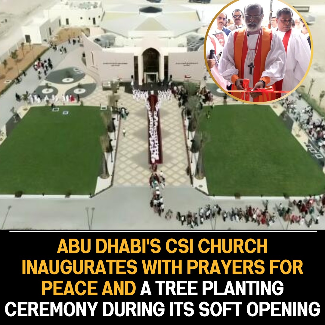 Abu Dhabi’s CSI church holds peace prayers and a tree planting ceremony at its soft opening event