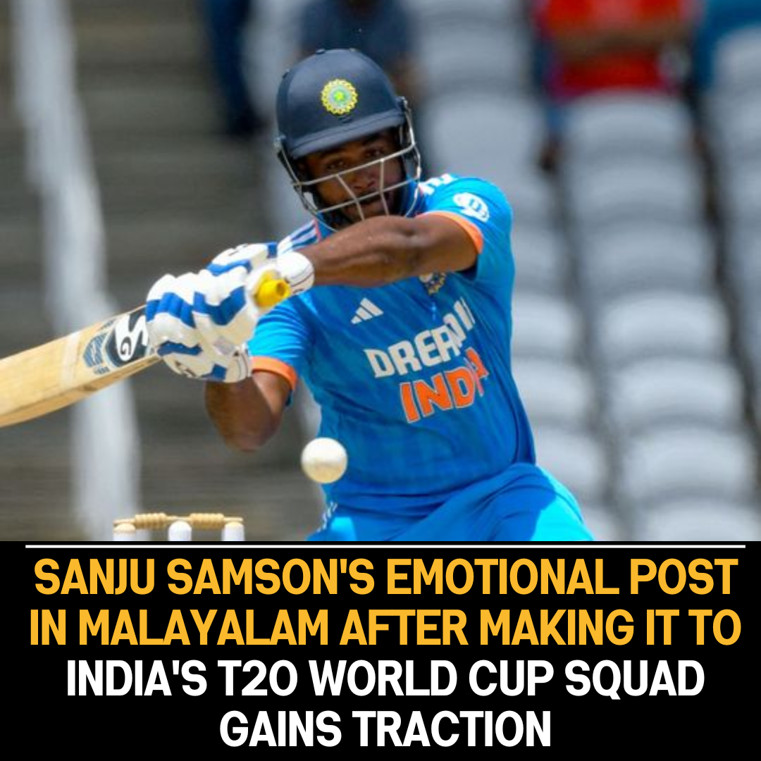 Sanju Samson’s Malayalam Announcement Sparks Buzz as He Joins India’s T20 World Cup Squad