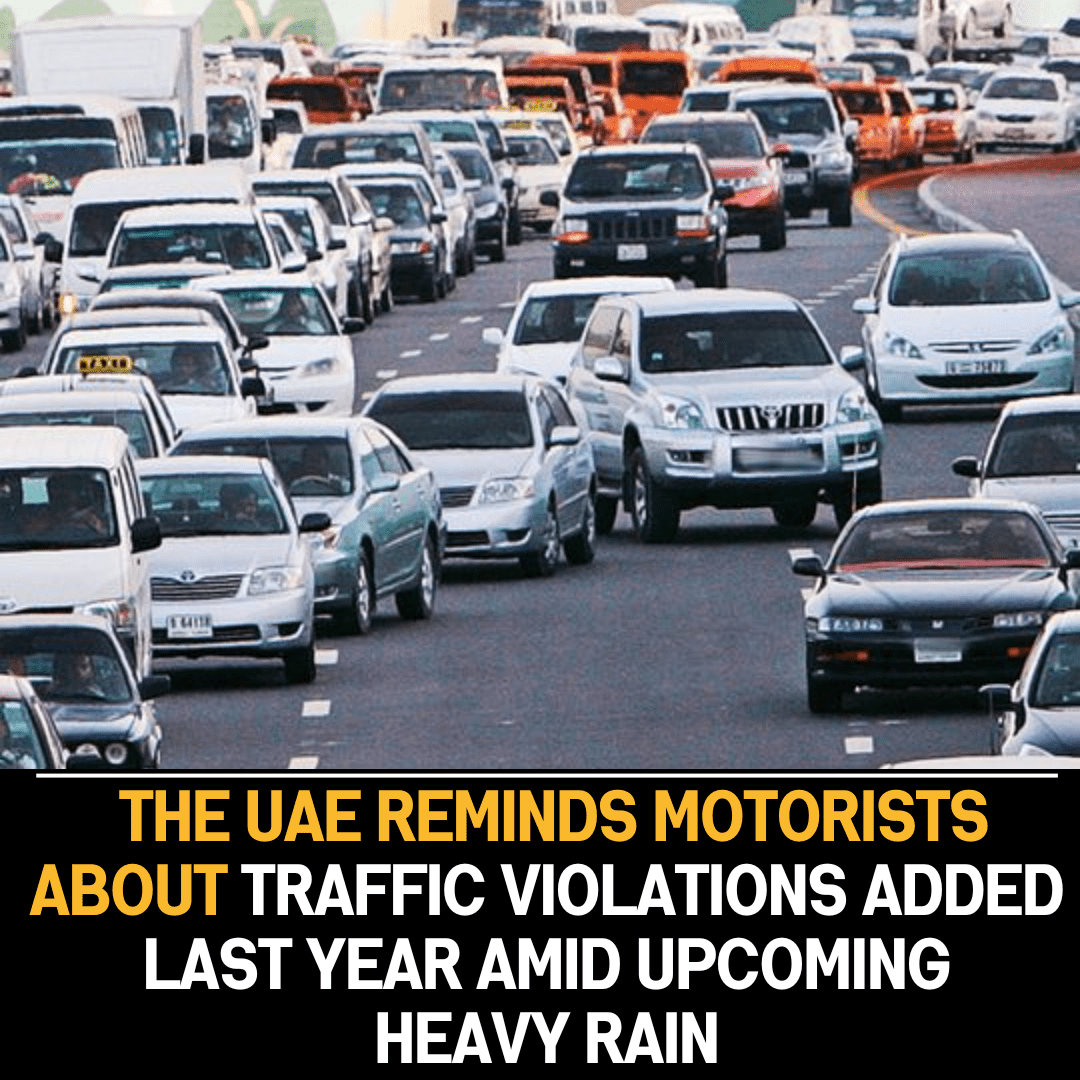 UAE Ministry of Interior Issues Reminder on Previous Traffic Violations Amidst Heavy Rain Forecasts