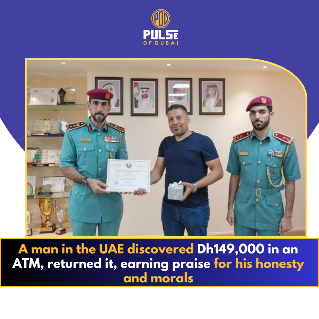 UAE Man Praised for Honesty After Returning Dh149,000 Found in ATM