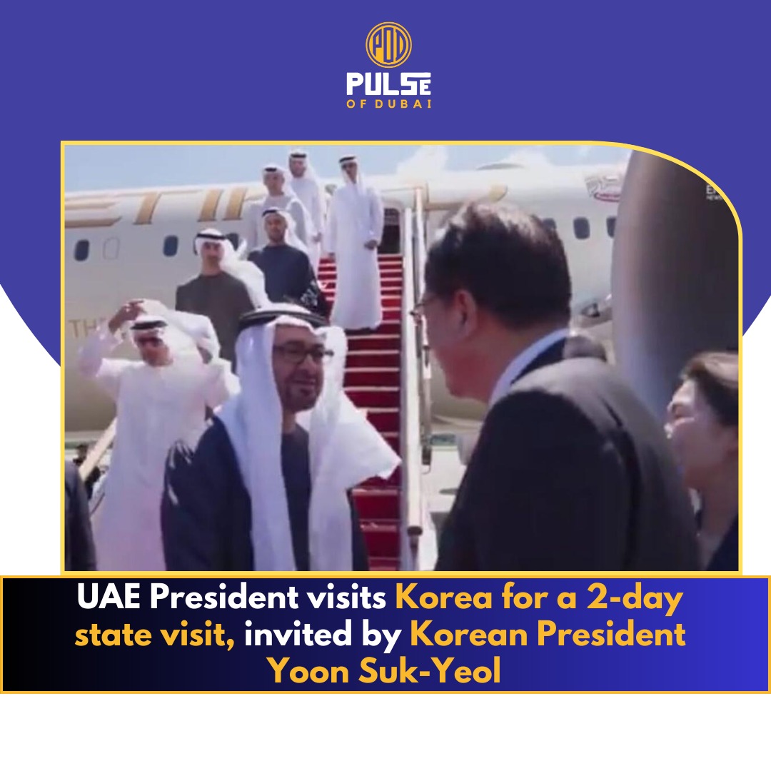 UAE President Embarks on 2-Day State Visit to Korea at Invitation of President Yoon Suk-Yeol