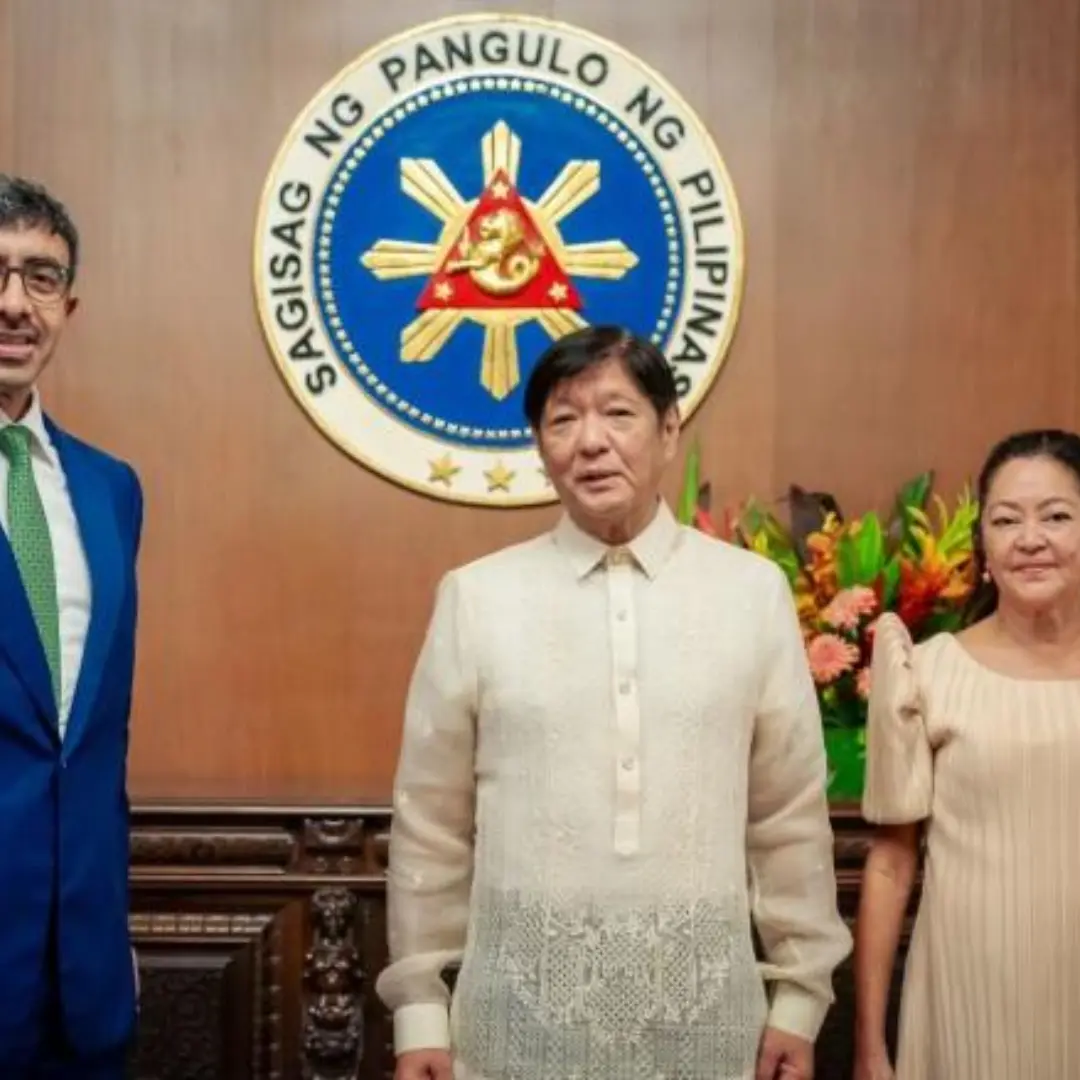 Philippine President meets UAE Foreign Minister in Manila, fostering bilateral relations and collaboration during diplomatic gathering