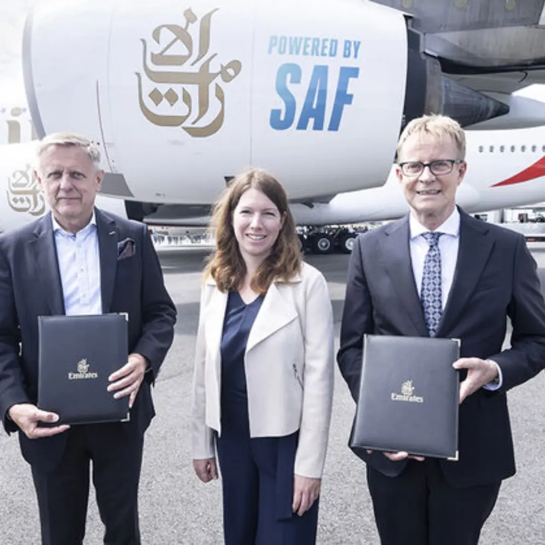 Emirates partners with aireg, German aviation initiative, advancing renewable energy solutions, showcasing commitment to sustainability