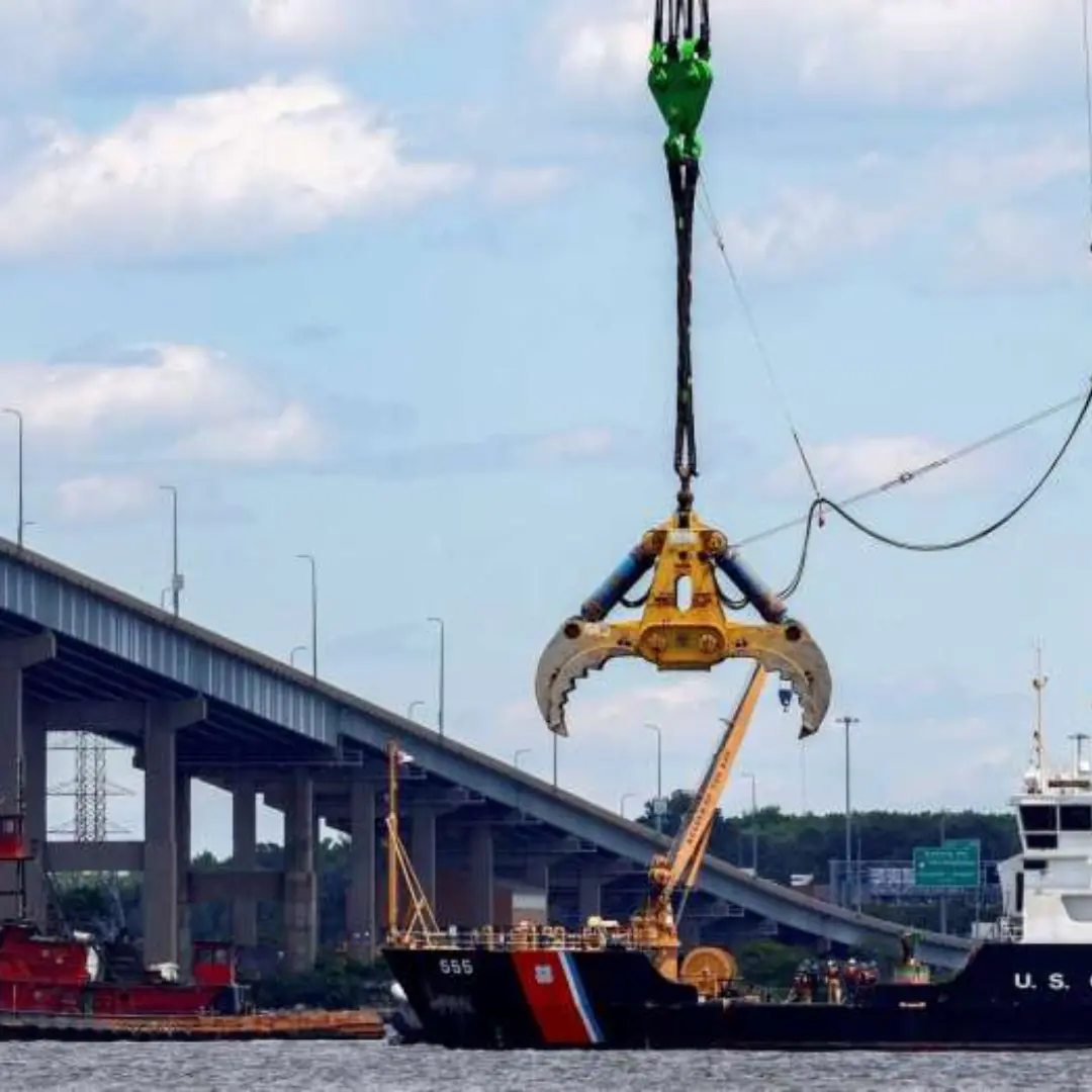 Baltimore shipping lane reopens after bridge collapse, resuming maritime operations and enabling goods and vessels movement